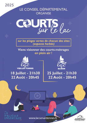 Affiche de la manifestation Courts sur le lac