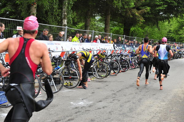 Athlètes de triathlon